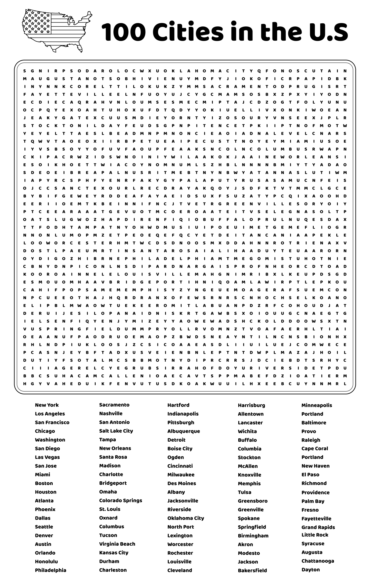Free 100 Word Search