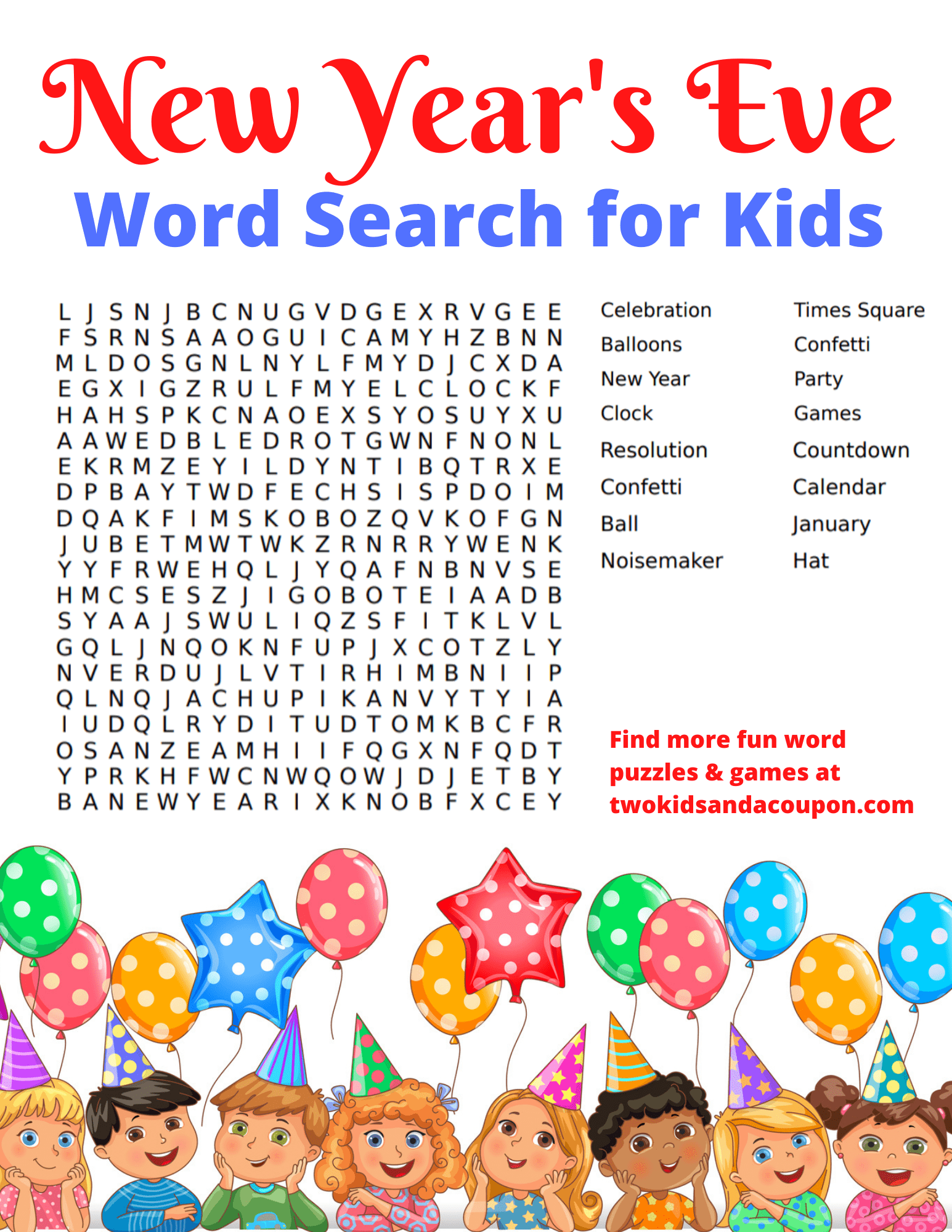 101 Word Search Puzzles For Kids And Families