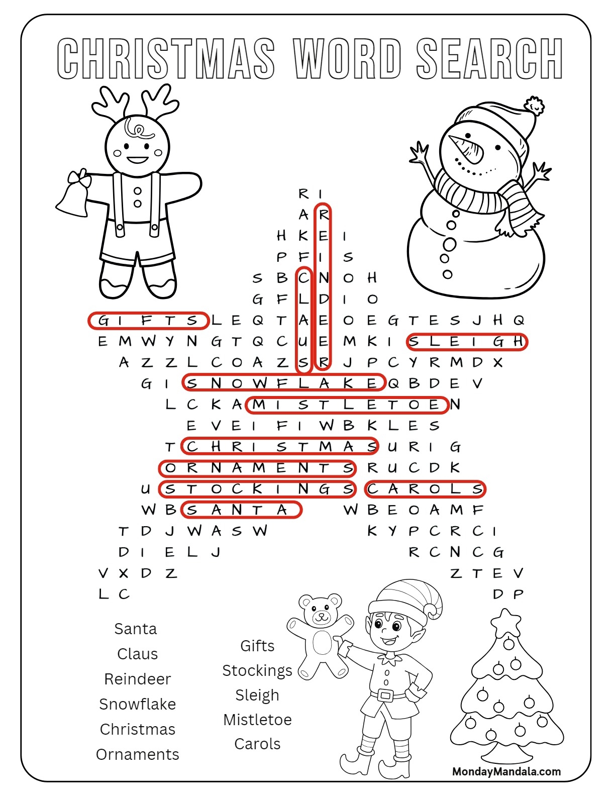 18 Christmas Word Searches Free PDF Printables 18 Christmas Word Searches Free PDF Printables