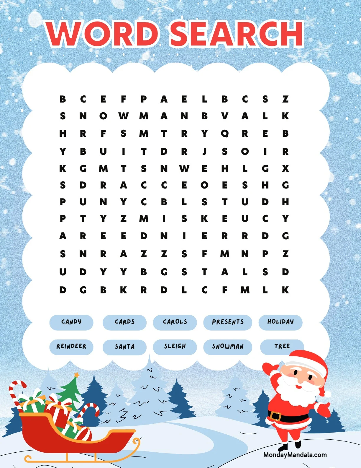 18 Christmas Word Searches Free PDF Printables 18 Christmas Word Searches Free PDF Printables