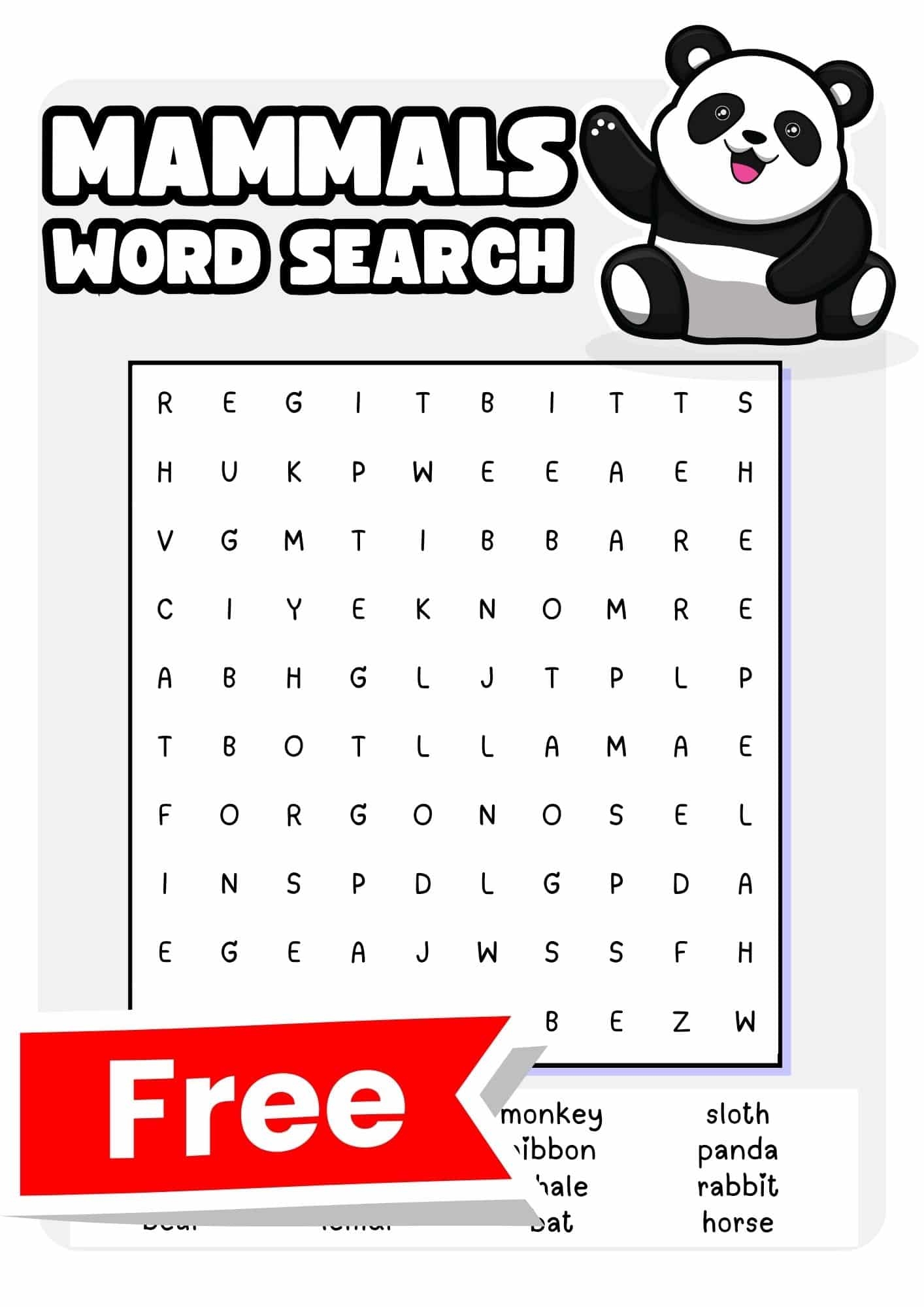 48 Free Animals Word Search Puzzles Teach Prints 48 Free Animals Word Search Puzzles Teach Prints