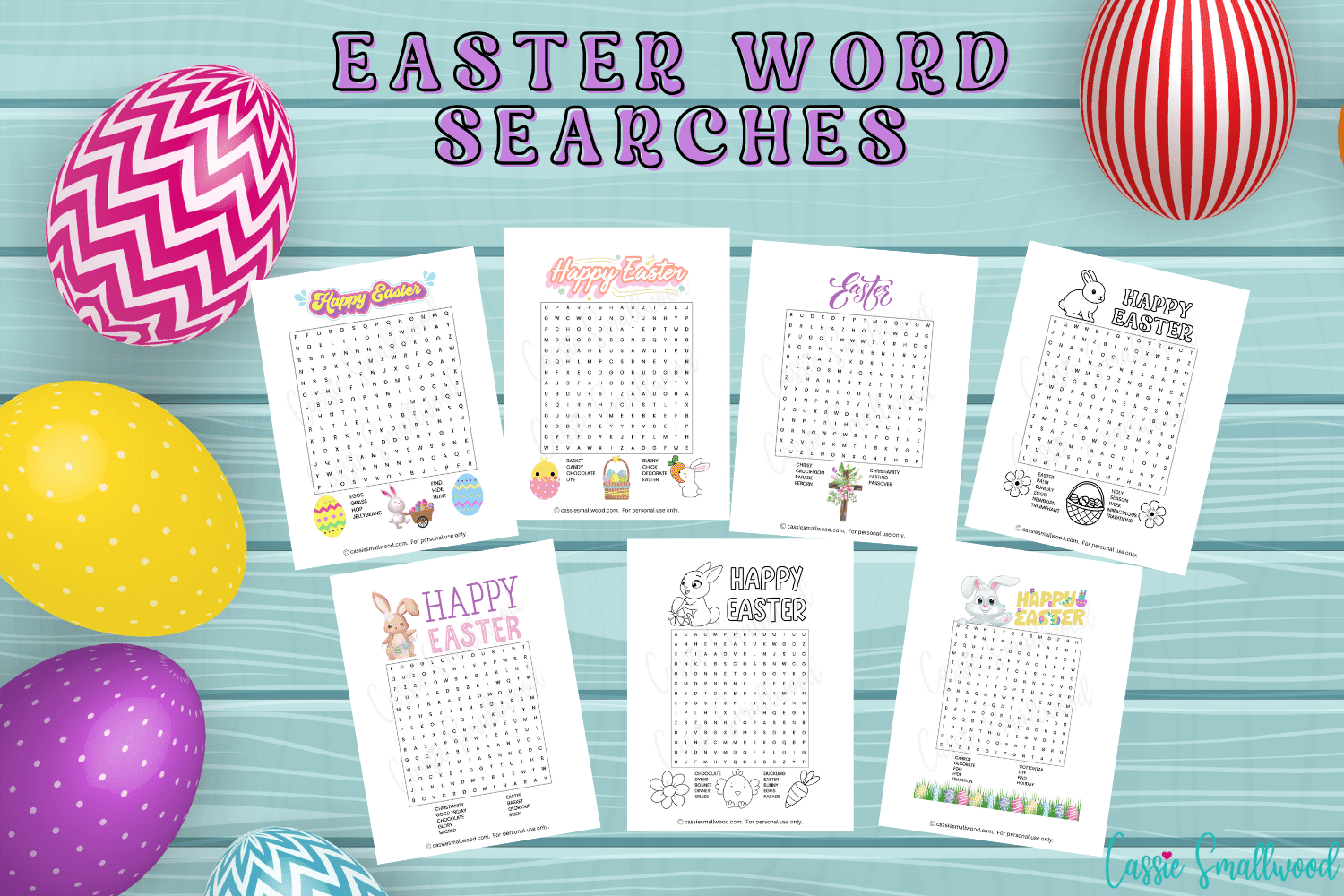 7 Fun Easter Word Search Printables FREE Cassie Smallwood 7 Fun Easter Word Search Printables FREE Cassie Smallwood