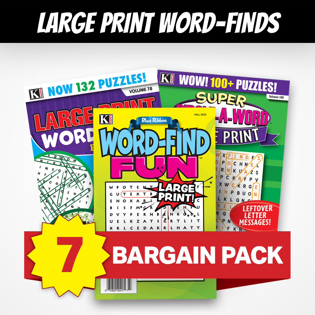 Word Search Large Print Men