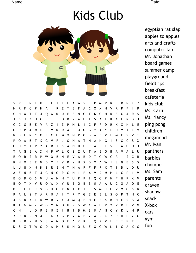 A Barbie Wordsearch WordMint