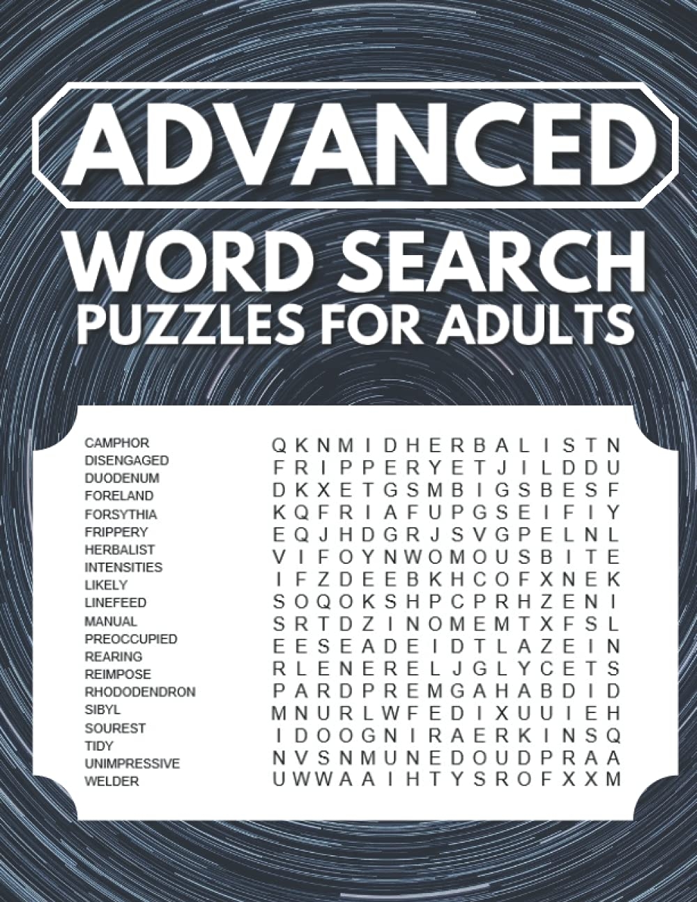 Advanced Word Search Puzzles For Adults Challenging Puzzles With Solutions Graylan Steven 9798540822763 Amazon Books