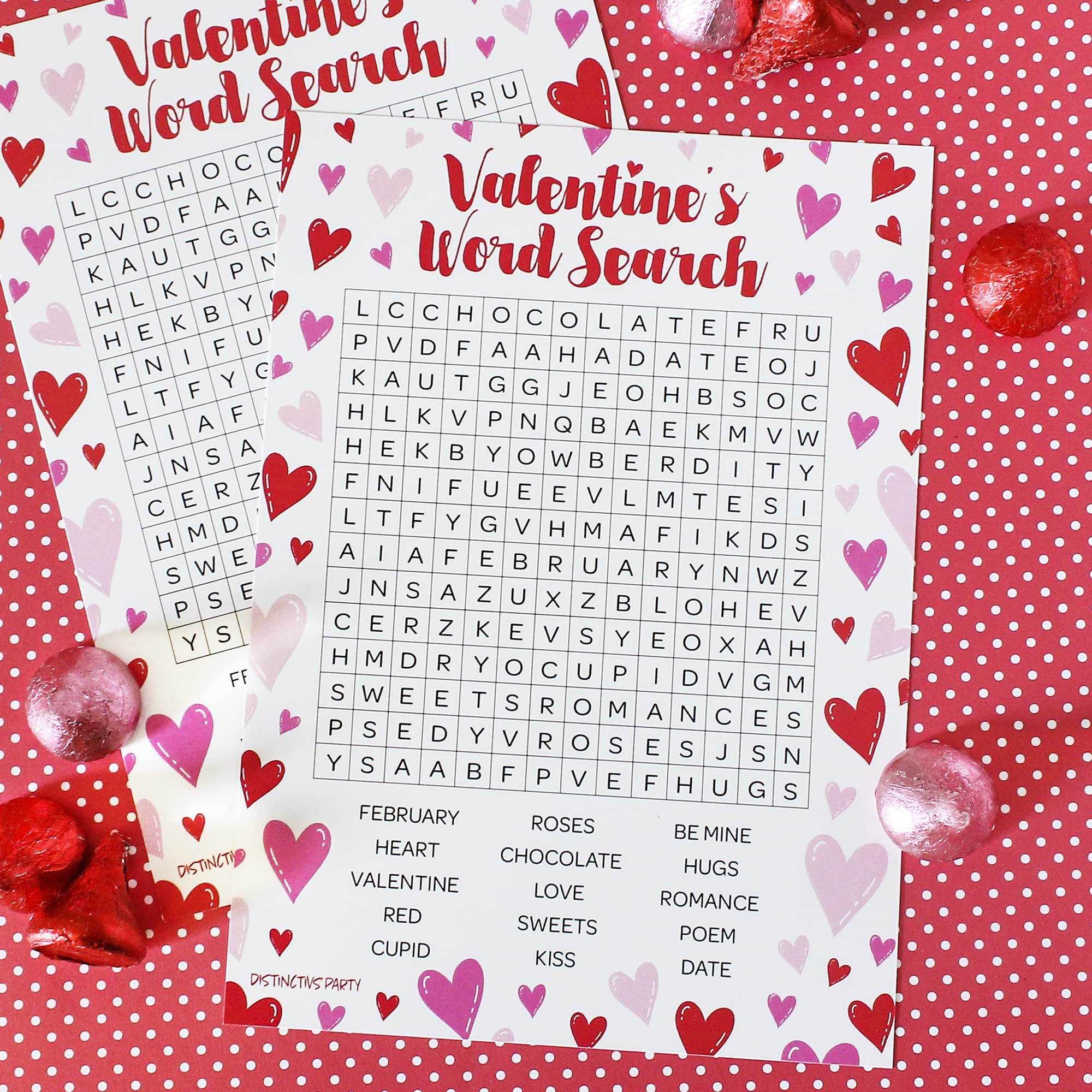 Valentines Word Search Printable