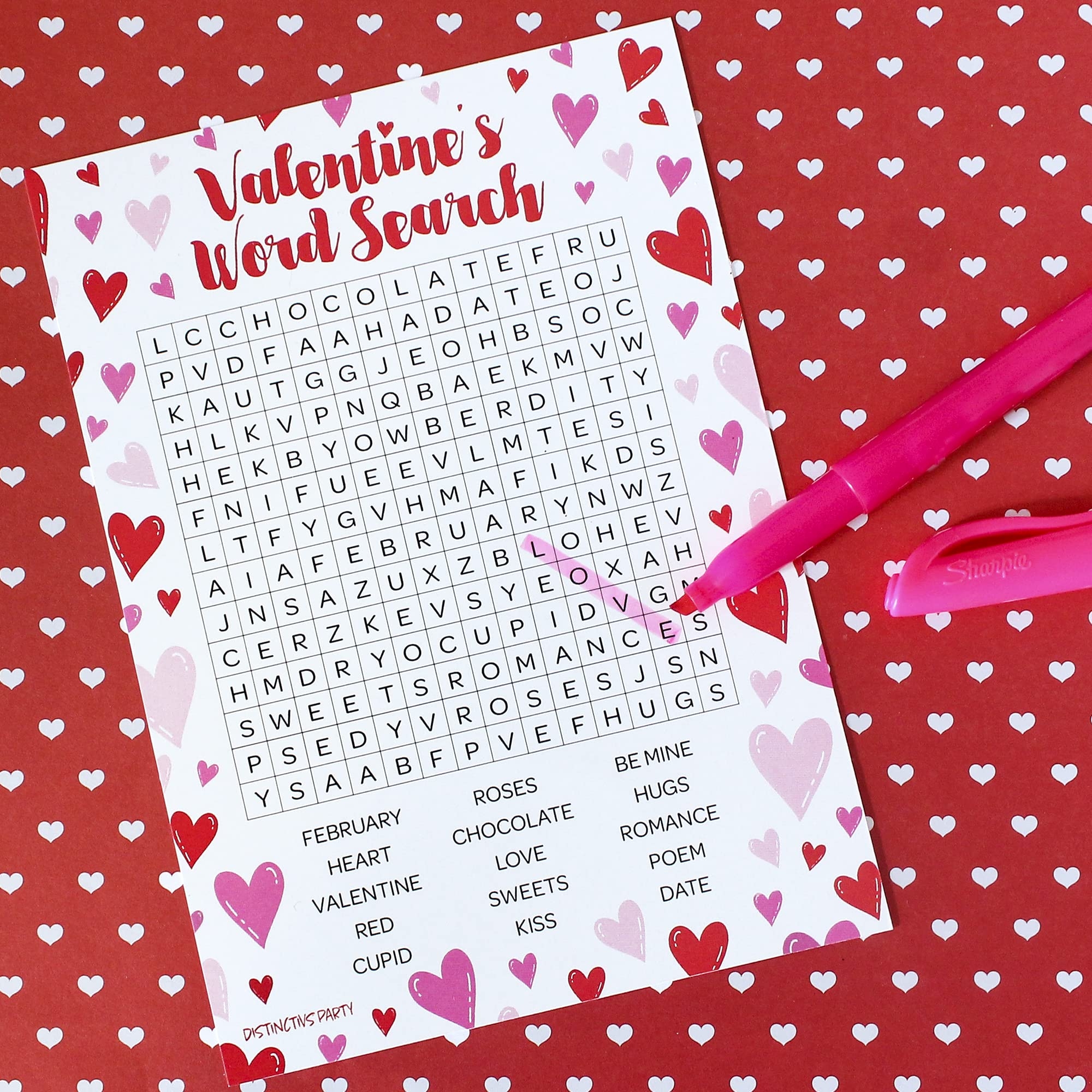Valentines Day Word Search Printable Valentines Day Word Search Printable