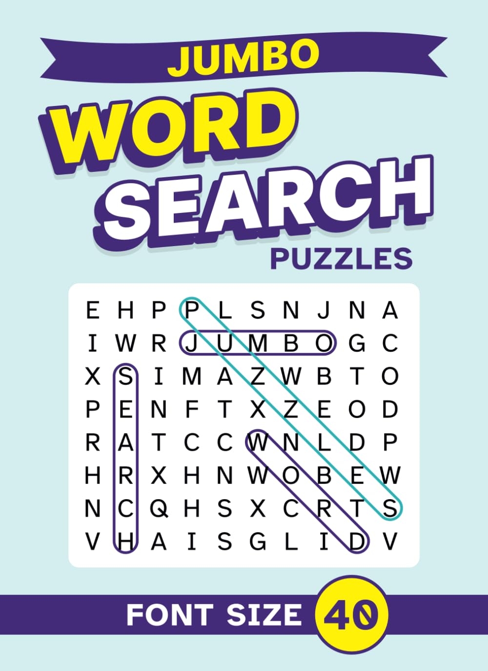 Amazon Jumbo Word Search Puzzles Font Size 40 Extra Large Print Very Big Letters Wordsearch Book For Adults Seniors 9798865902232 Edgehill Clarence Books