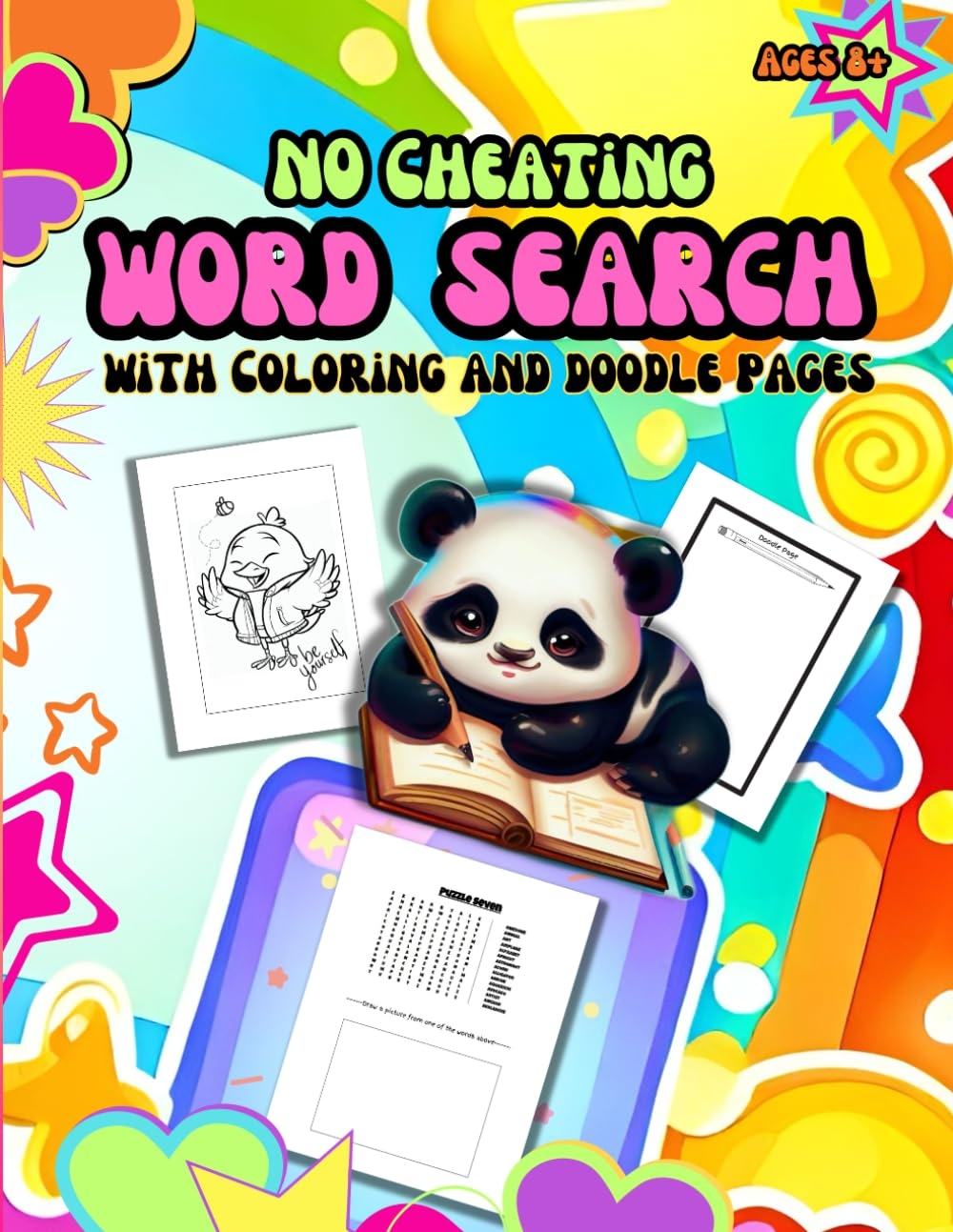 Amazon Kids NO Cheating Word Search Ages 8 With Coloring And Doodle Pages 8 5 X 11 9798852459718 Dingers Brenda Books