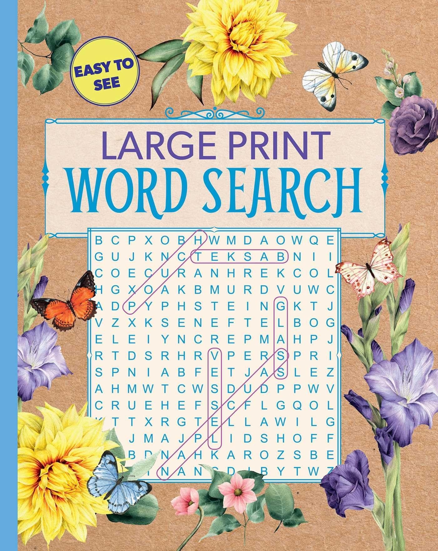 Amazon Large Print Floral Word Search Large Print Puzzle Books 9781645171706 Editors Of Thunder Bay Press Books