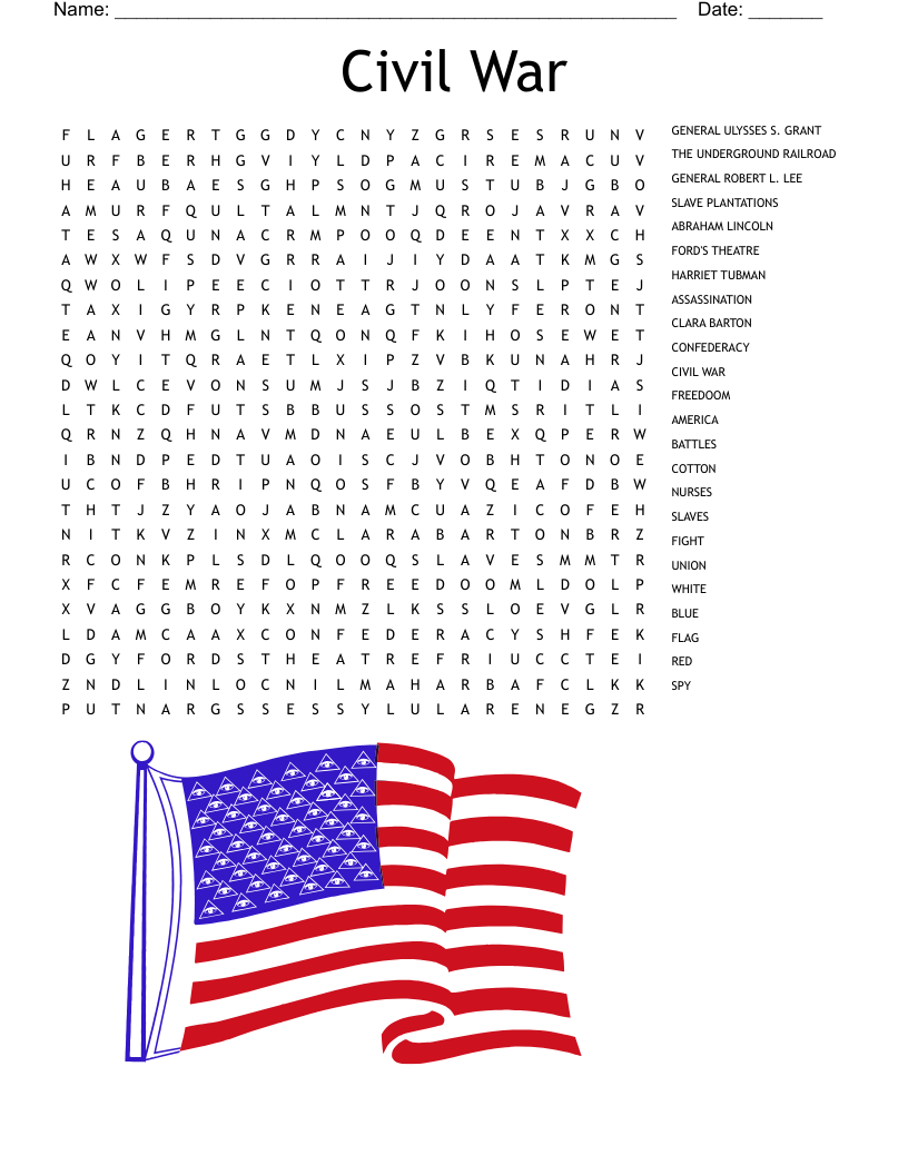 Flag Day Word Search Answers