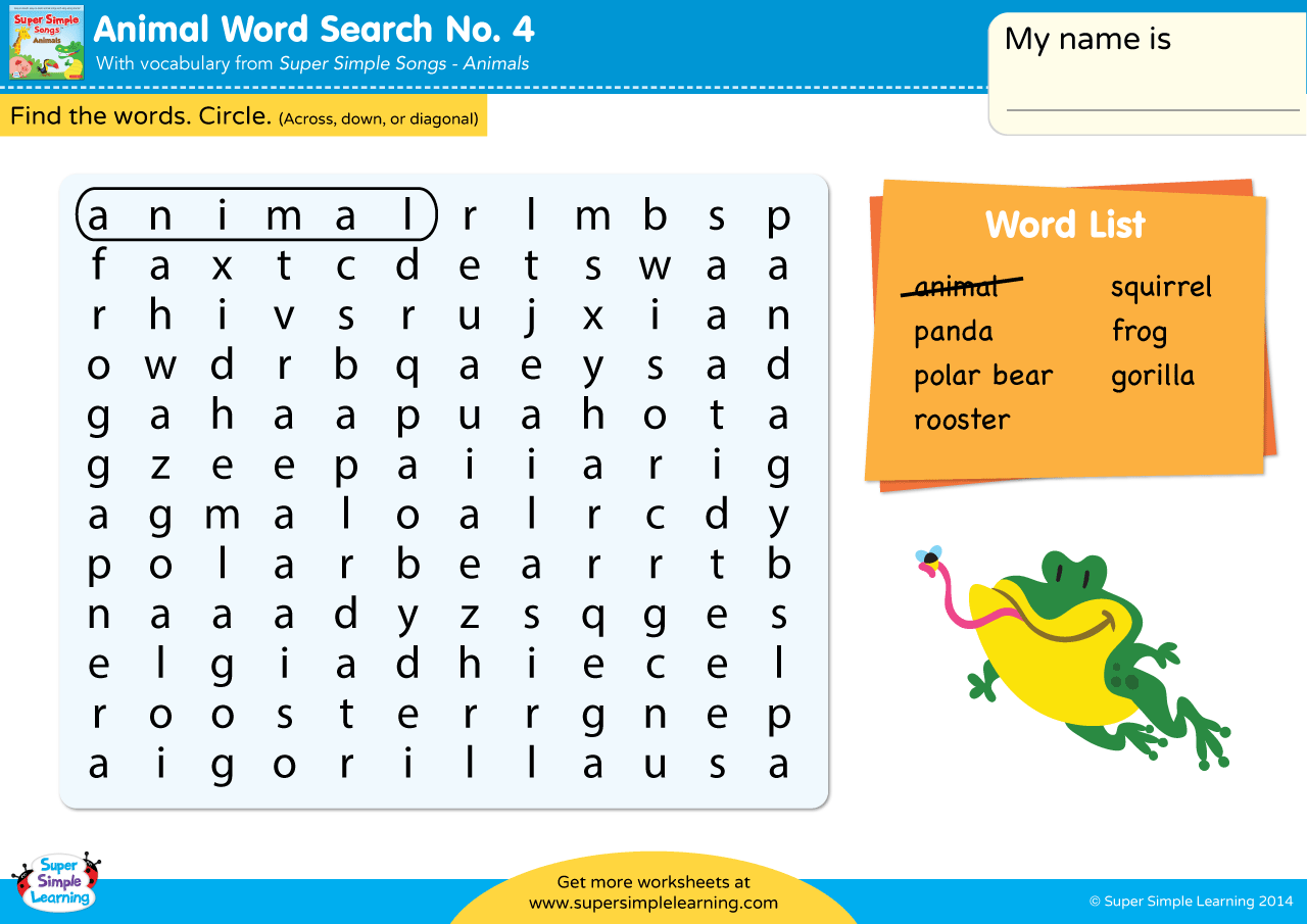 Word Search Printable For Kids 4th Grade Word Search Printable For Kids 4th Grade
