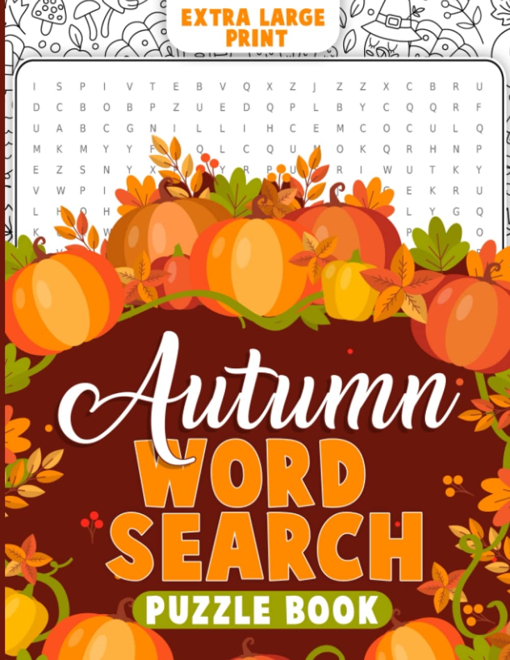 Autumn Word Search 100 Puzzles And Solutions For Adults Teens Desertcart Seychelles
