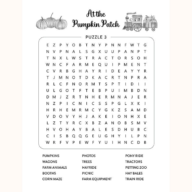 Autumn Word Search Puzzle Book