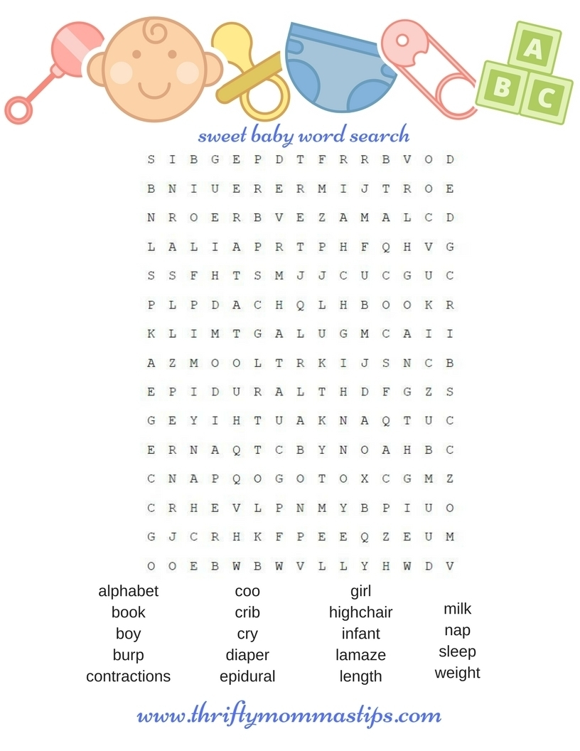 Baby Shower Puzzles Word Searches 2025 Levitan Baby Shower Puzzles Word Searches 2025 Levitan