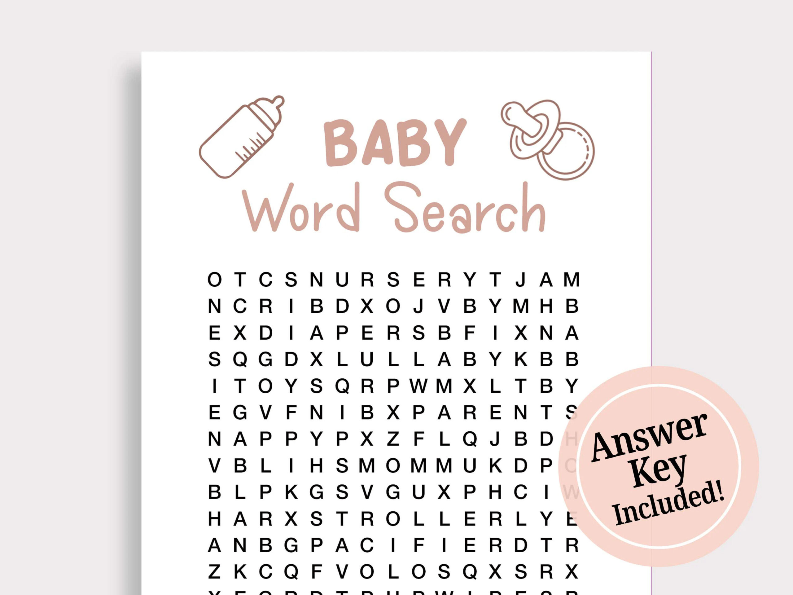 Baby Word Search Game Girl Baby Shower Games Pink Baby Shower Game Word Search Puzzle Fun Baby Shower Games Instant Download Printable S16 Baby Word Search Game Girl Baby Shower Games Pink Baby Shower Game Word Search Puzzle Fun Baby Shower Games Instant Download Printable S16