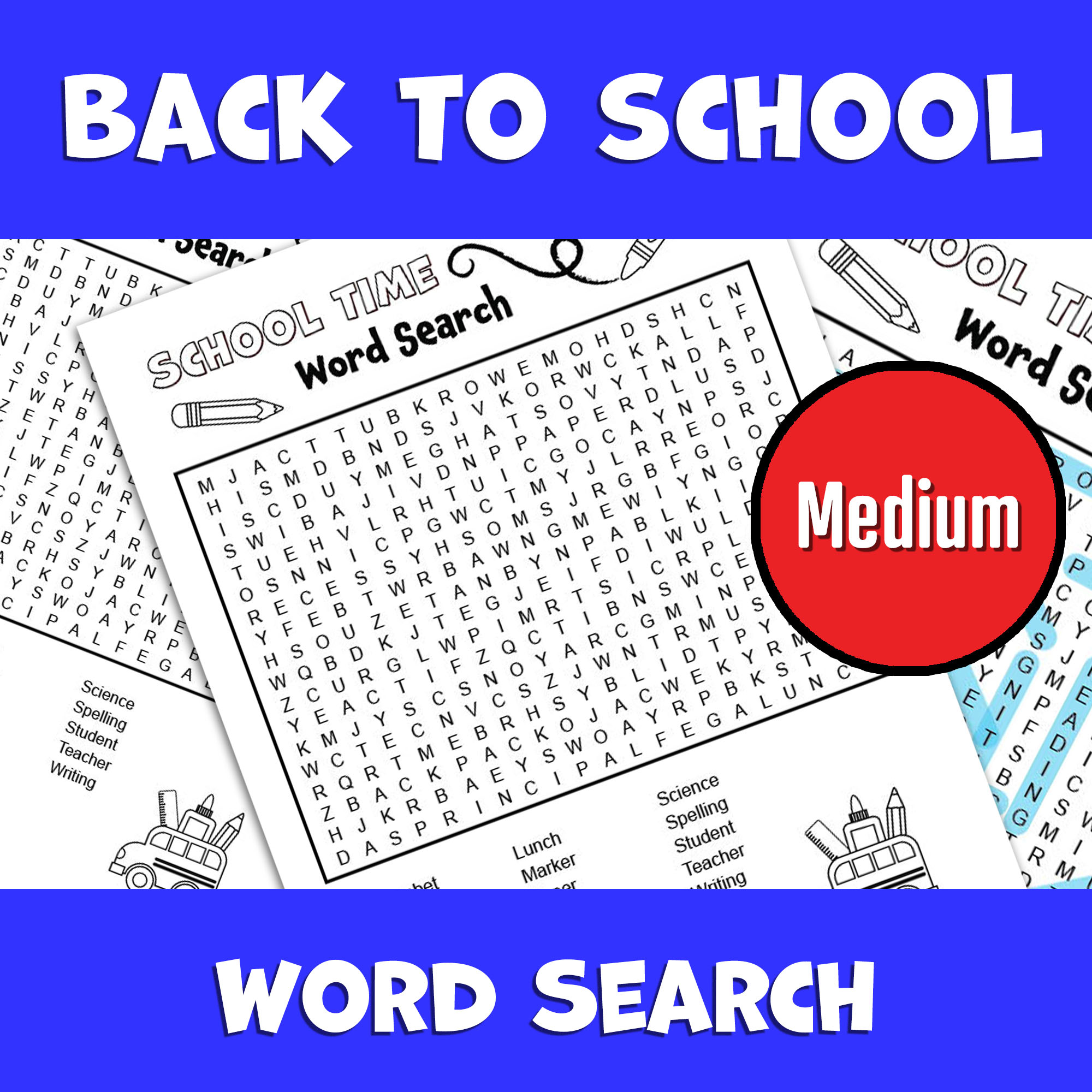 Medium Word Searches Printable