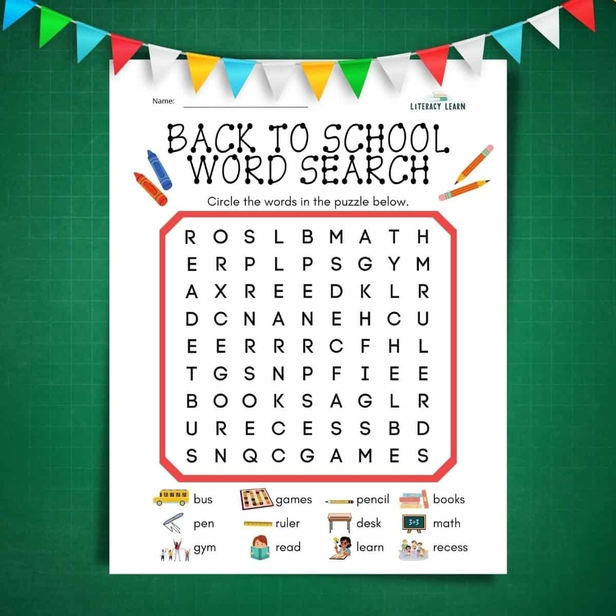 3rd Grade Word Search Printable Free
