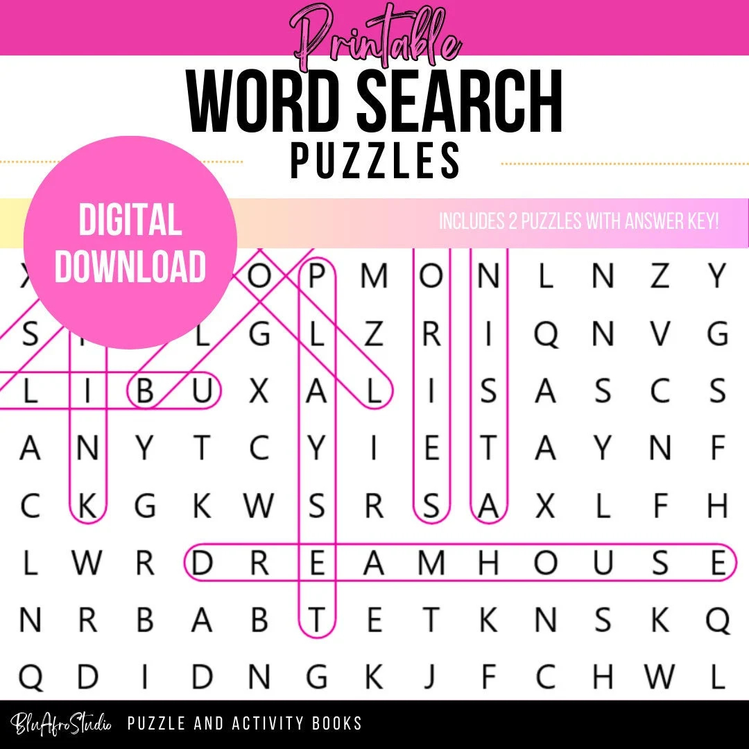 Barbie Word Search Puzzle Fun Activity For All Printable Pages With Answer Key Instant Download PDF Etsy Barbie Word Search Puzzle Fun Activity For All Printable Pages With Answer Key Instant Download PDF Etsy