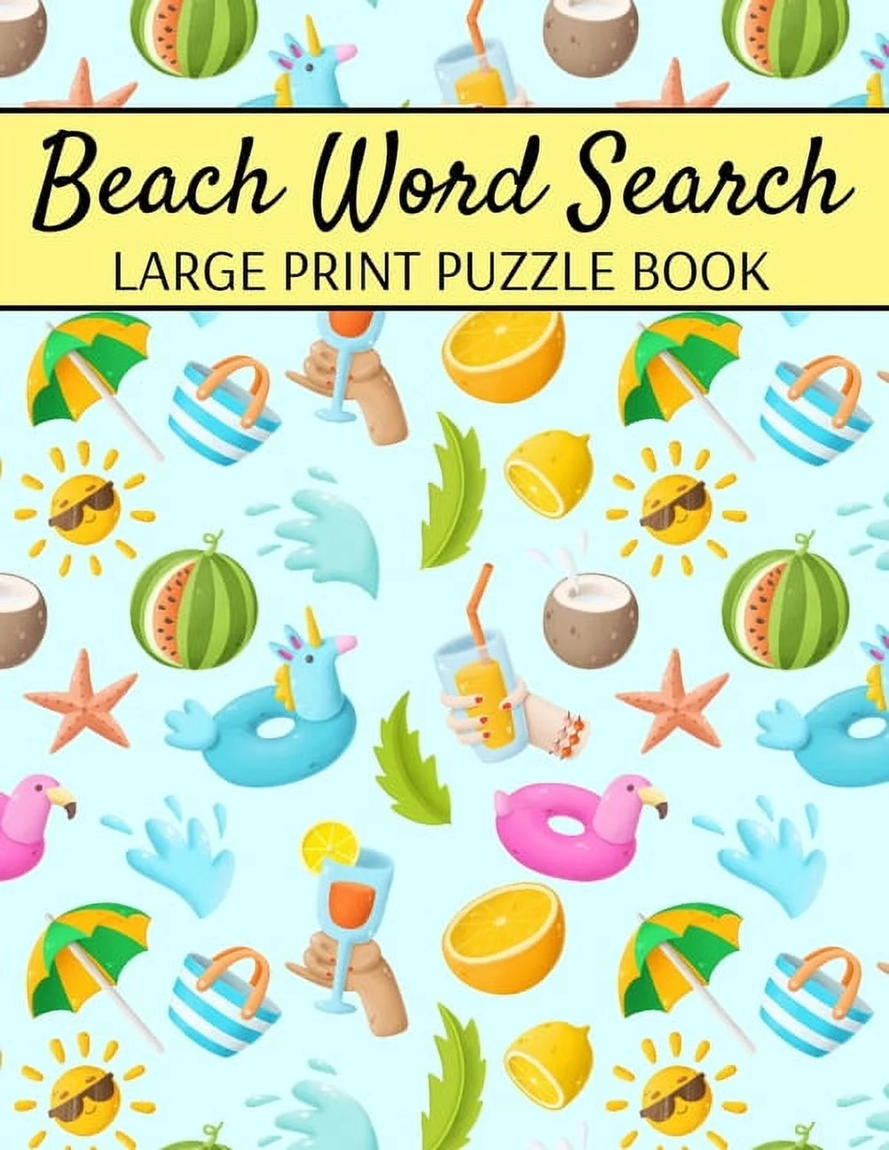 Beach Word Search Large Print Puzzle Book Summer Word Search Spring Word Search Book For Adults Paperback Walmart