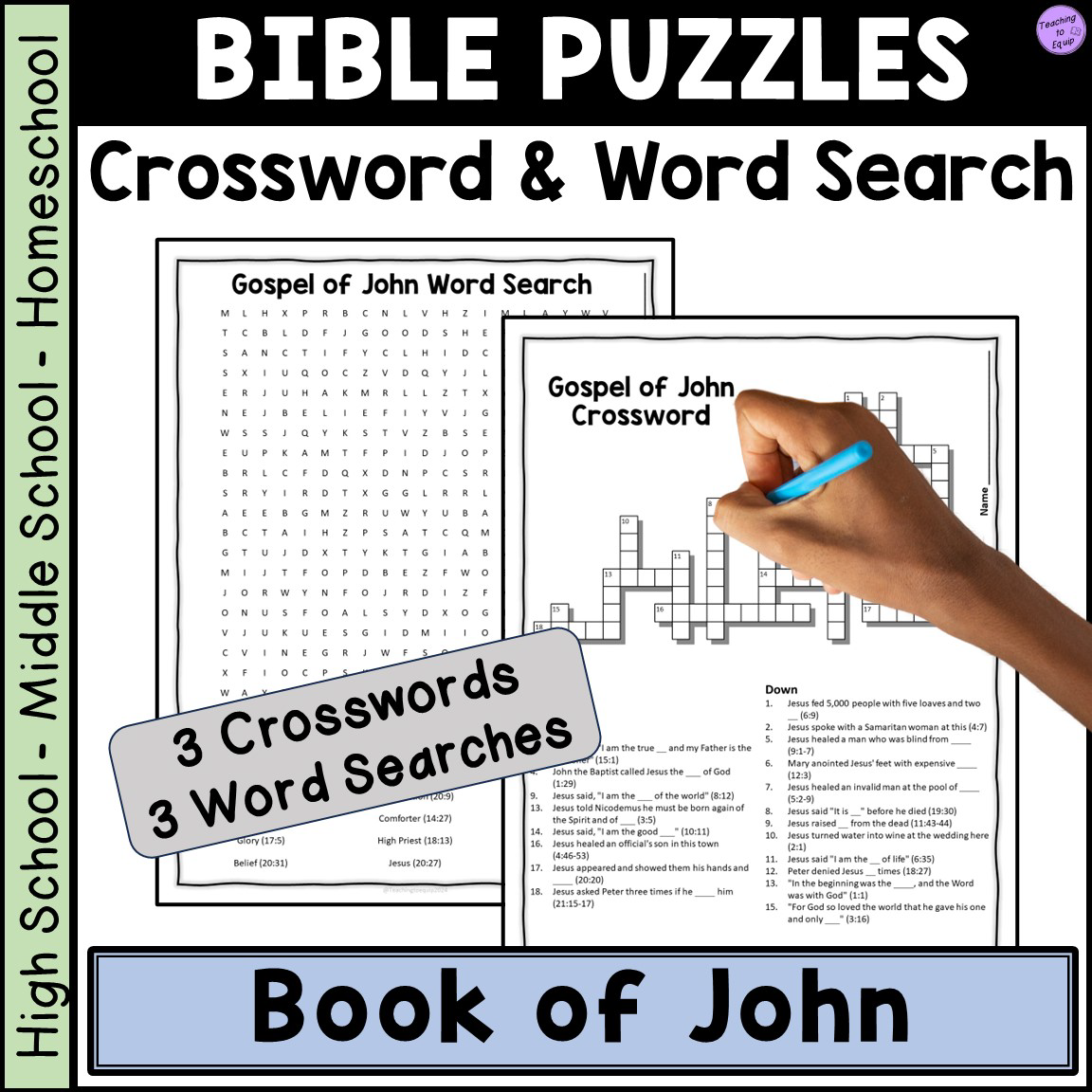 Printable Bible Word Search Puzzles Free