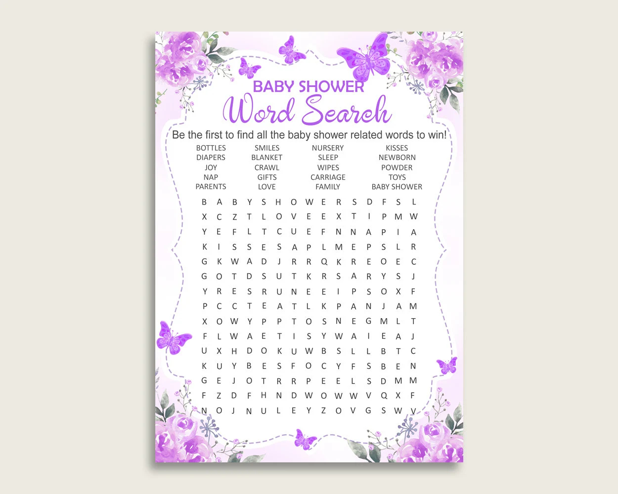 Butterfly Word Search Game Purple White Baby Shower Word Search Cards Printable Girl Baby Shower Activities Hidden Words Instant 7AANK Etsy Butterfly Word Search Game Purple White Baby Shower Word Search Cards Printable Girl Baby Shower Activities Hidden Words Instant 7AANK Etsy