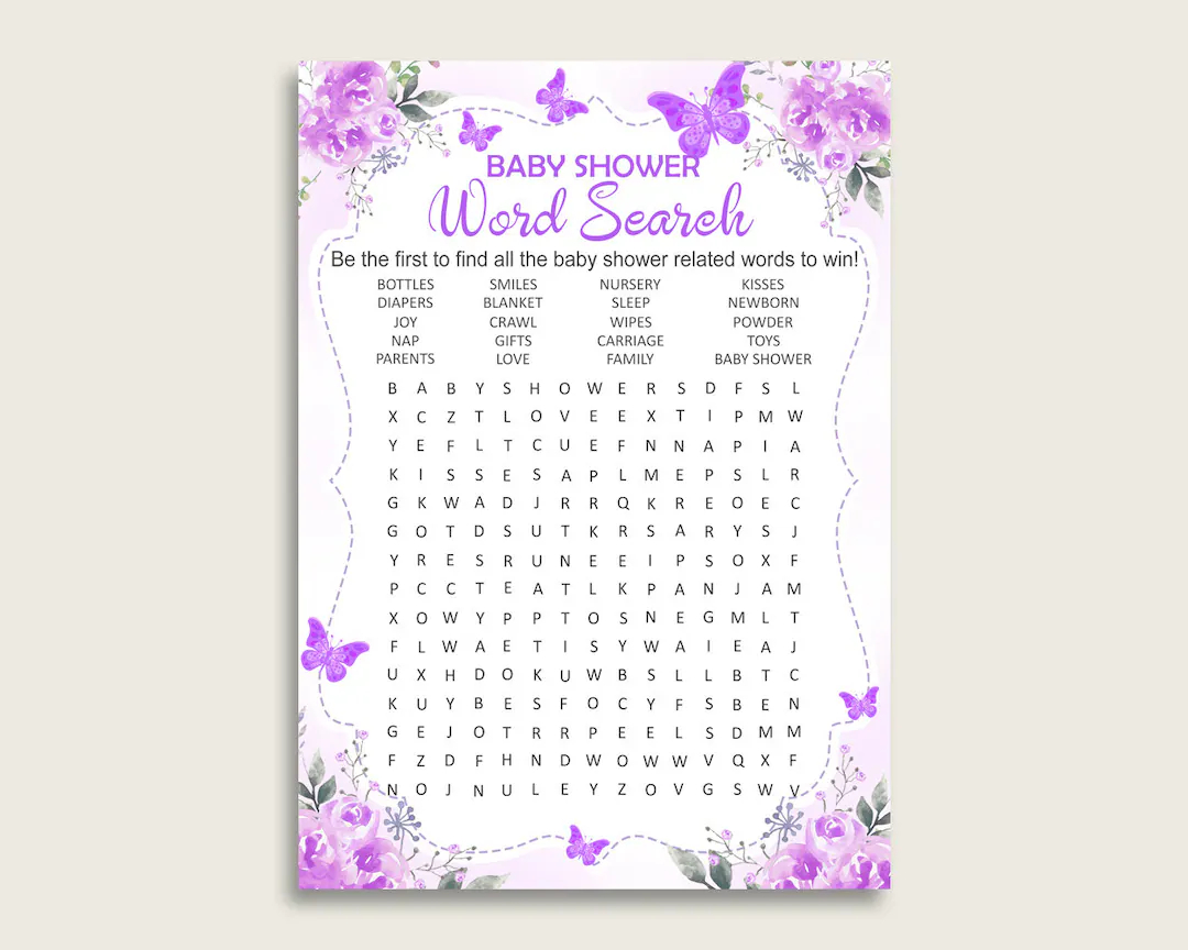 Butterfly Word Search Printable Butterfly Word Search Printable