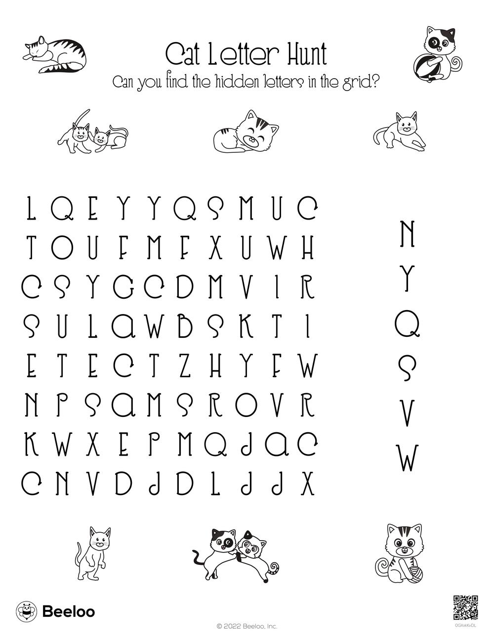 Cat themed Word Searches Beeloo Printable Crafts And Activities For Kids Cat themed Word Searches Beeloo Printable Crafts And Activities For Kids