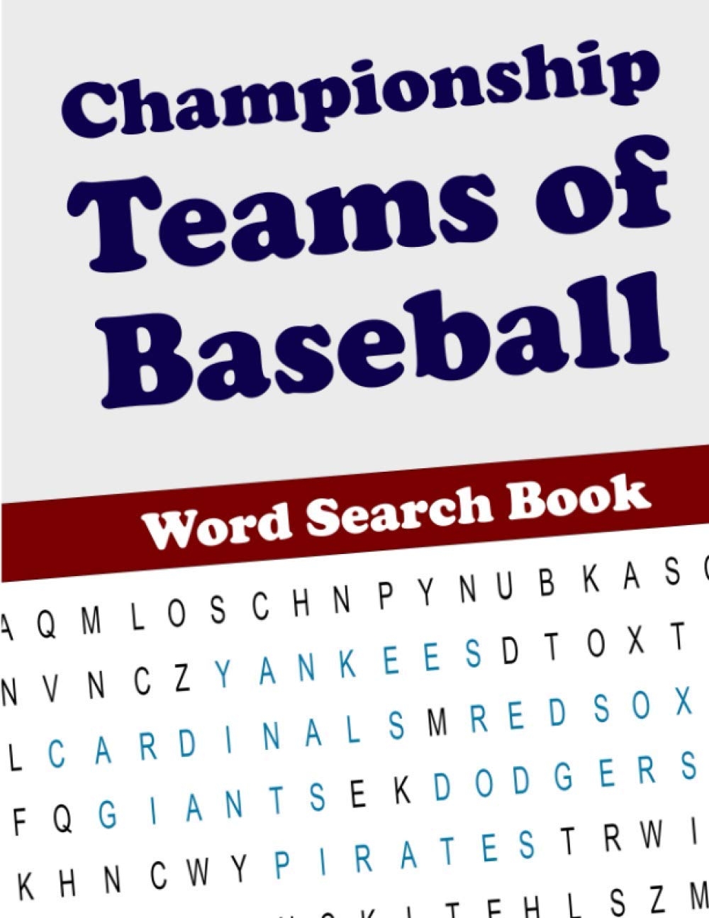 Championship Teams Of Baseball Word Search Book Pollutro Jeremy 9781979106610 Amazon Books