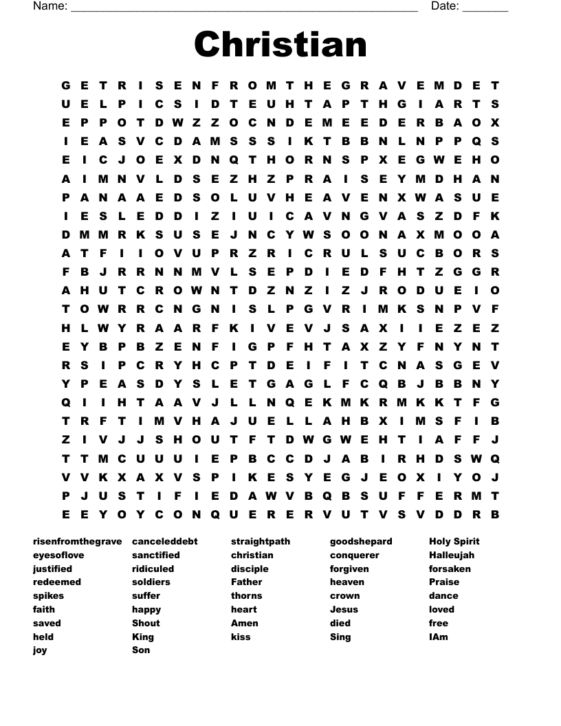 Christian Word Search WordMint