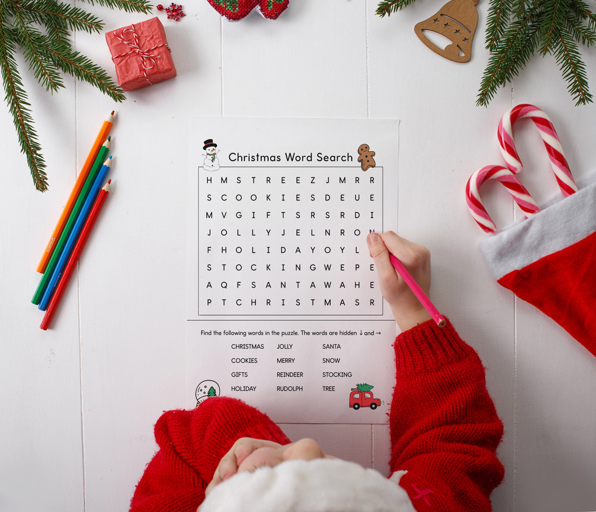 Printable Easy Christmas Word Search For Kids Printable Easy Christmas Word Search For Kids