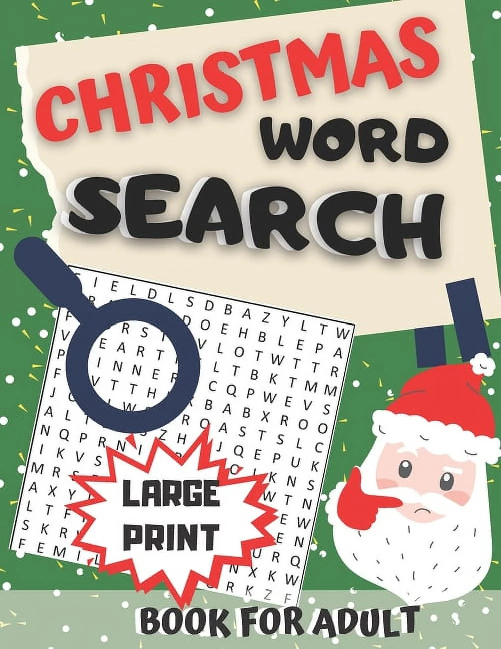 Christmas Word Search Book For Adult Large Print Jumbo Challenging Brain Exercise Puzzles Wordsearches Holiday Game Paperback Walmart