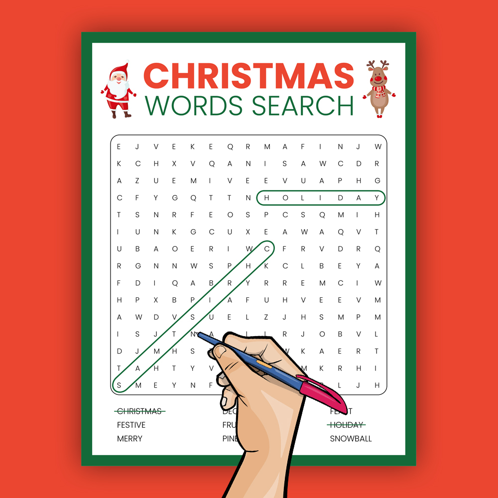 Giant Christmas Word Search