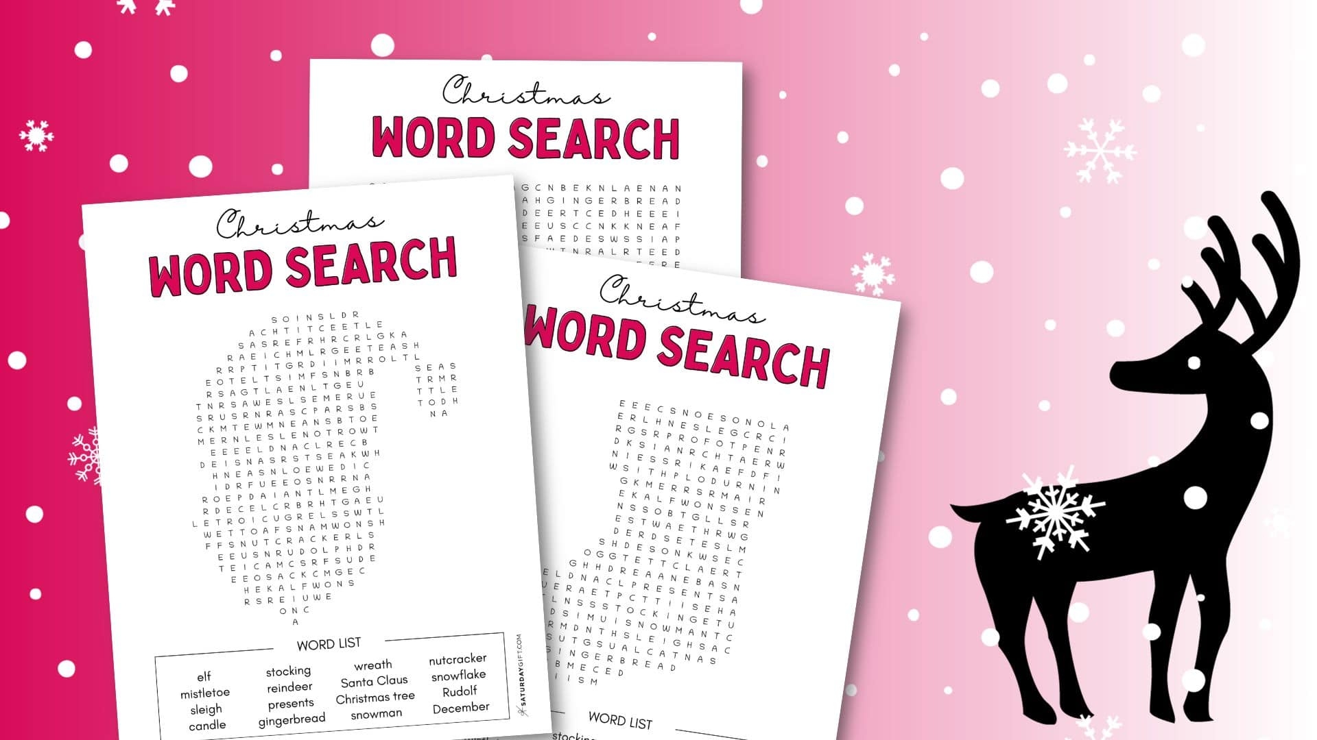 Christmas Word Search Puzzles Printable Free