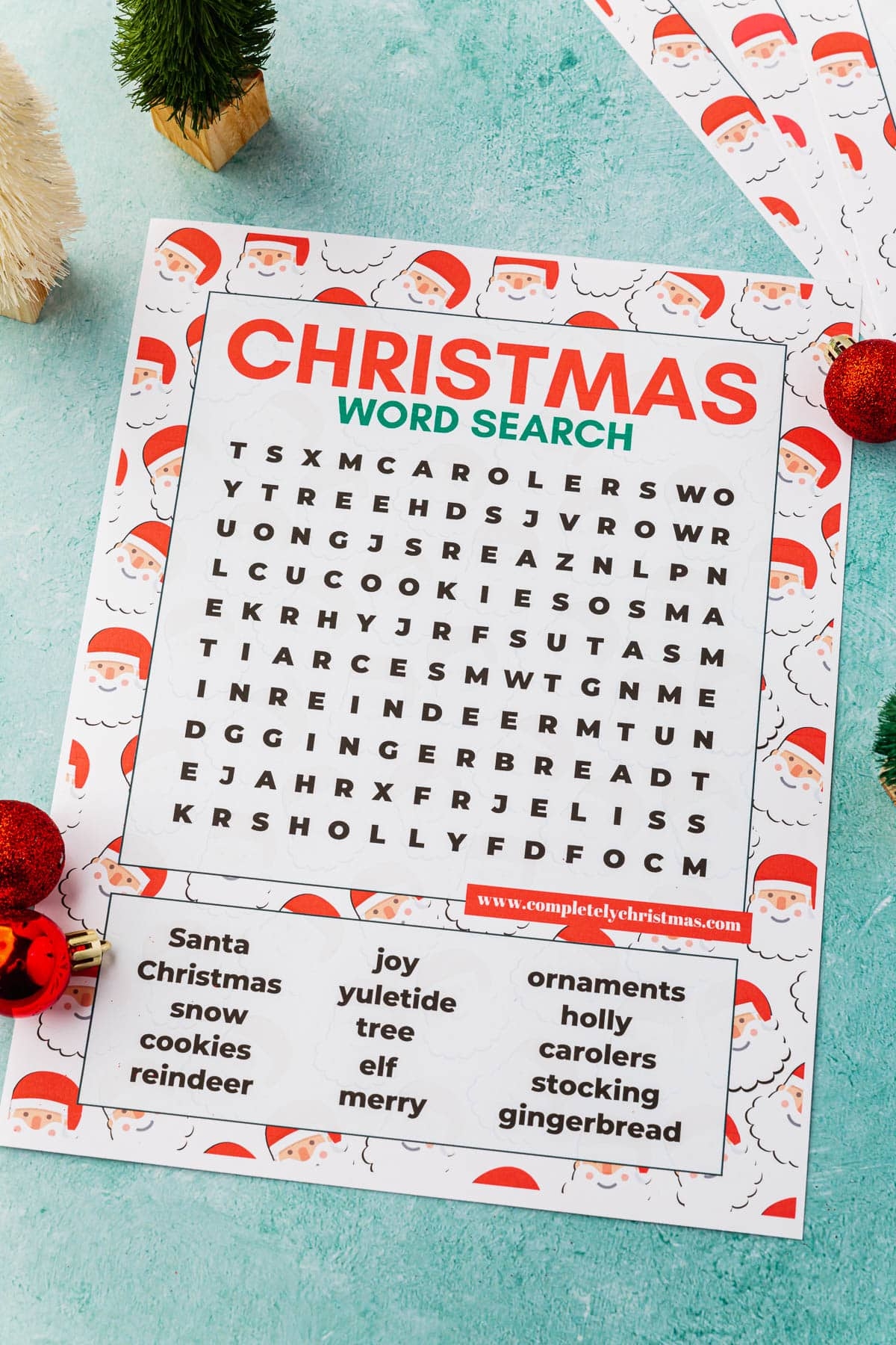 Christmas Word Search FREE Printable Christmas Word Search FREE Printable
