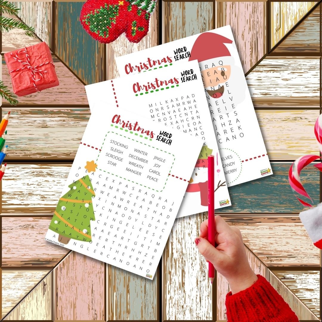 christmas word search printable for fun with your kids