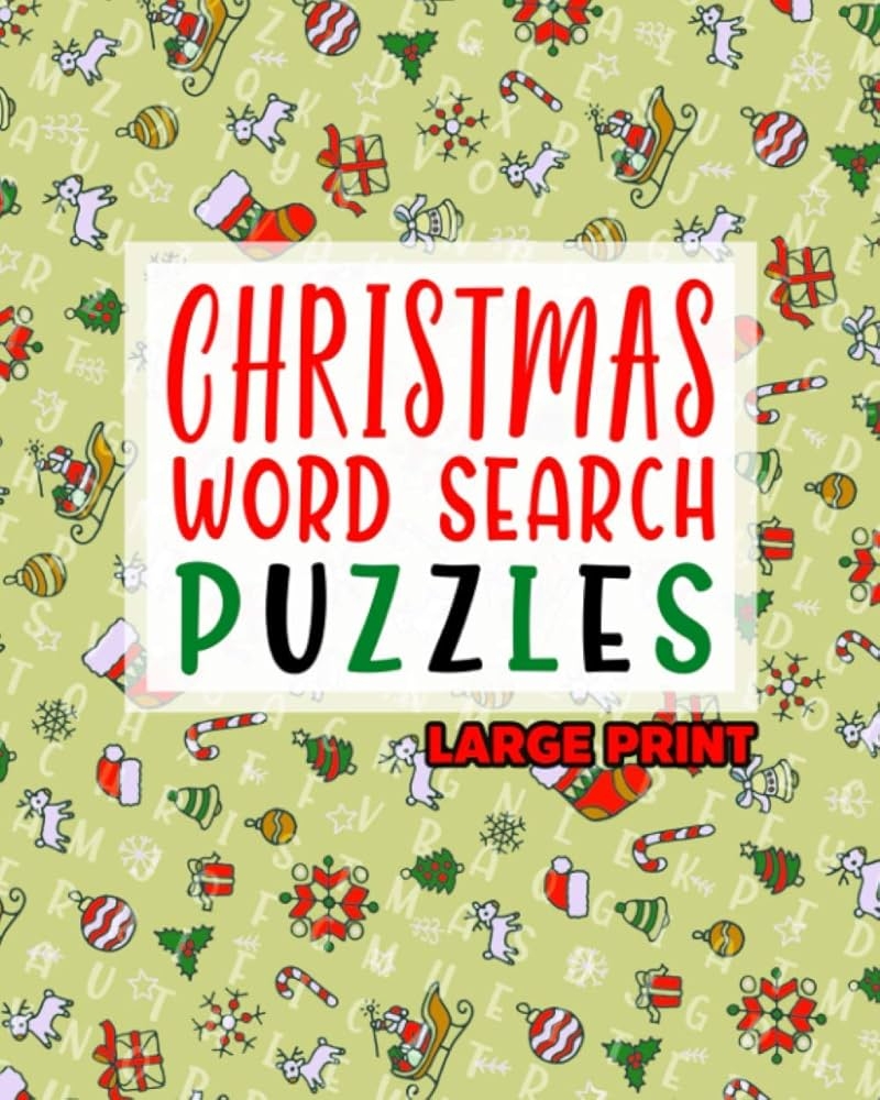 Giant Christmas Word Search Printable