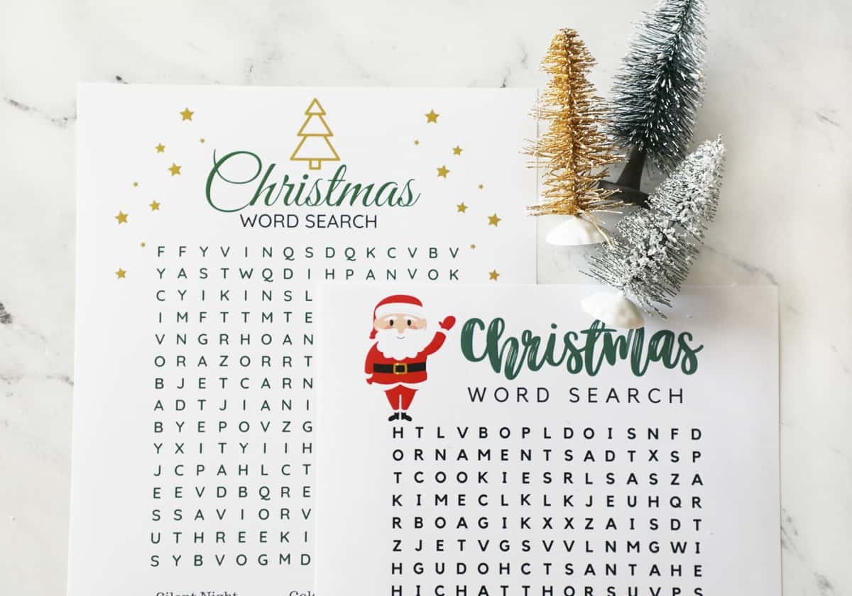 Christmas Word Searches Christmas Word Searches