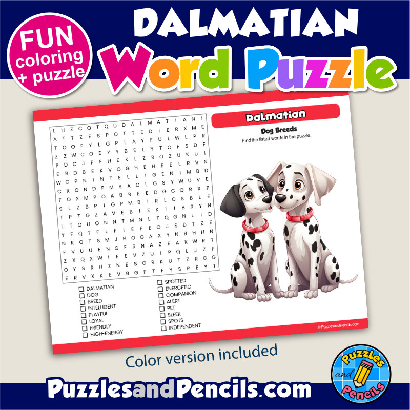 Dog Word Search Puzzles Printable