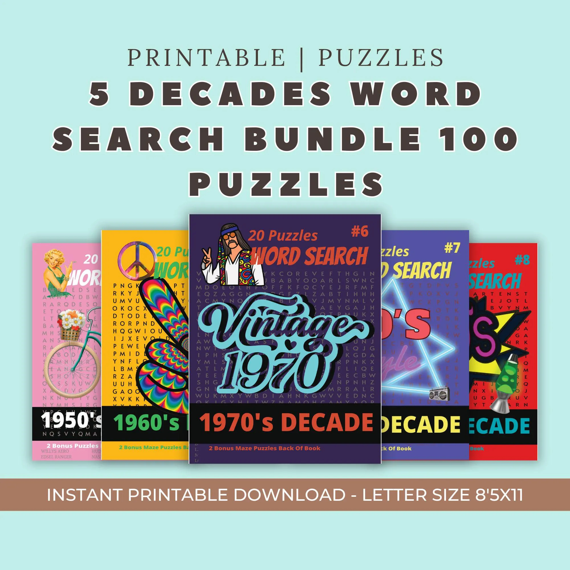Decades Word Search Puzzle Printable Activity For Adults Kids Fun Educational Game Travel friendly Digital Download 100 Puzzles Bundle Etsy Decades Word Search Puzzle Printable Activity For Adults Kids Fun Educational Game Travel friendly Digital Download 100 Puzzles Bundle Etsy