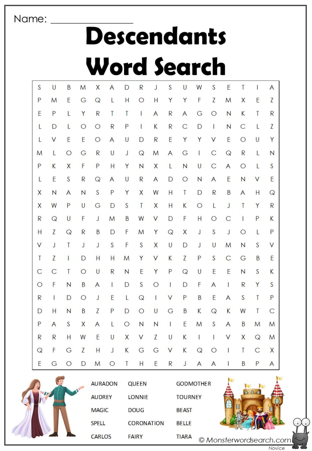 Disney Word Searches Printable