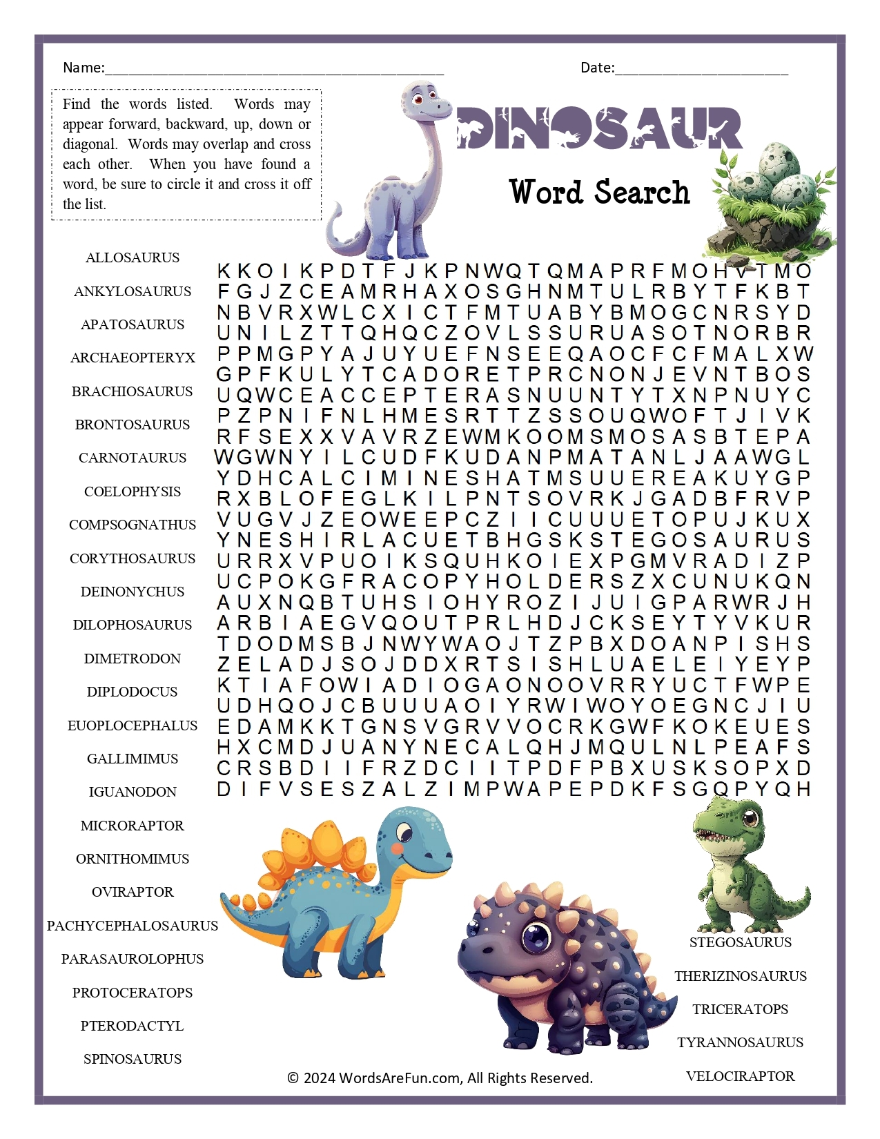 Free Printable Word Searches For Kids Free Printable Word Searches For Kids