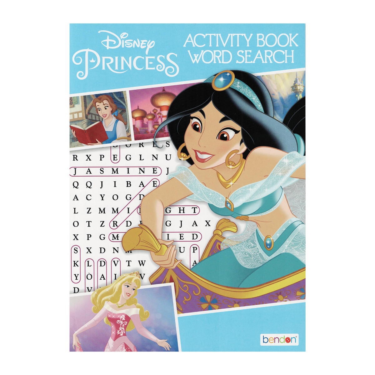 Disney Princess Activity Book Word Search For Kids 36 Puzzles To Solve 