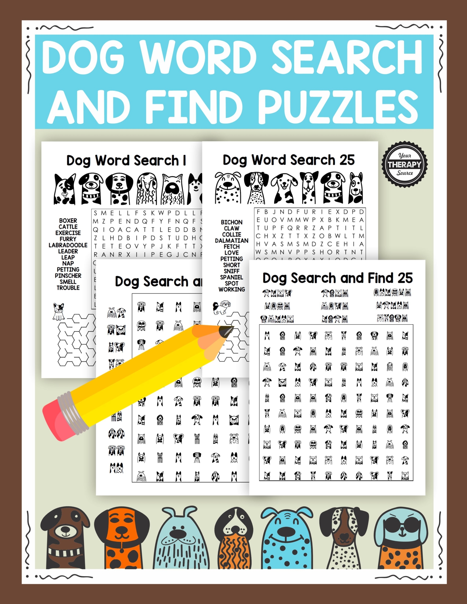 Find Dog Word Search
