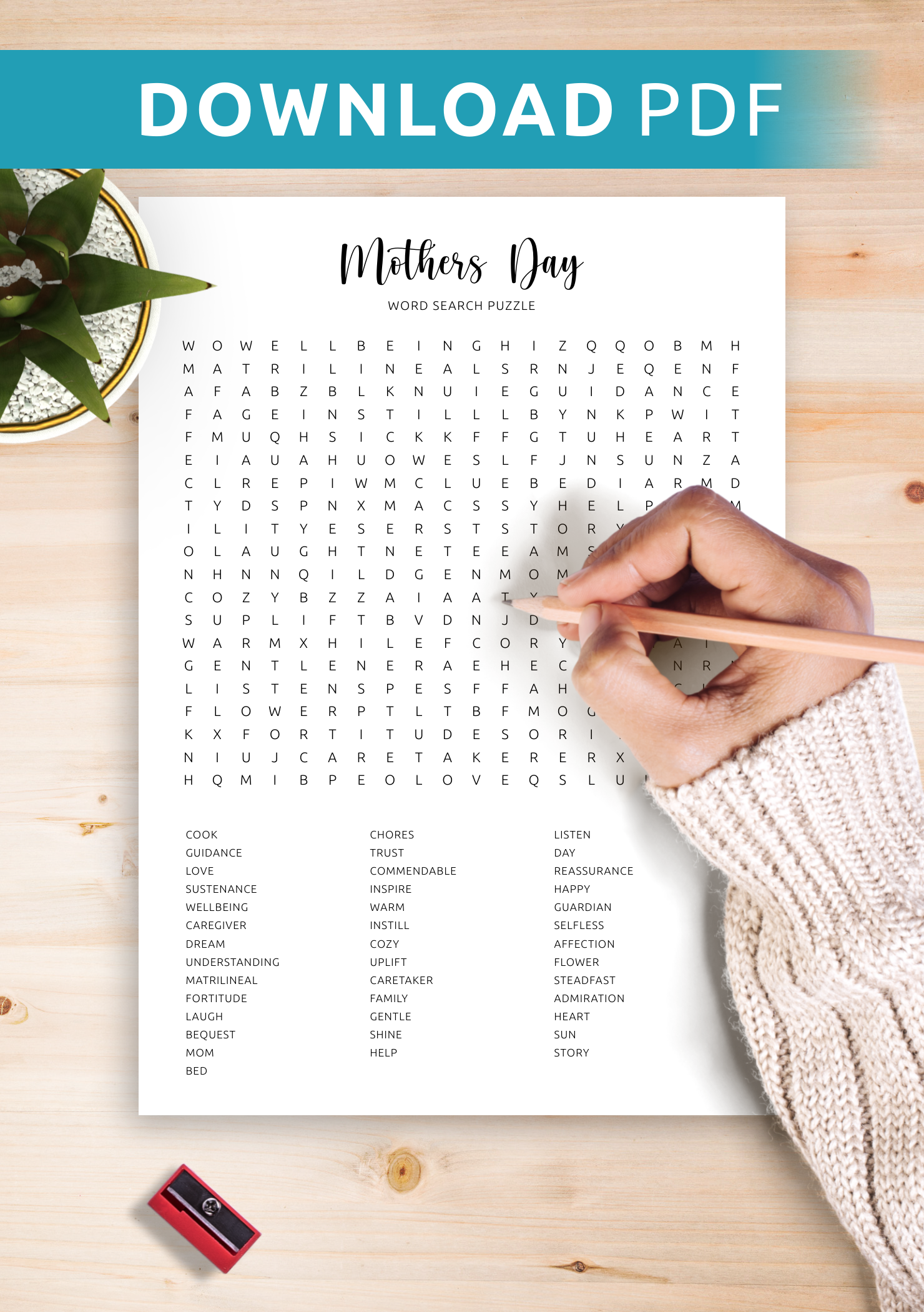 Download Mother s Day Word Search Printable In PDF Download Mother s Day Word Search Printable In PDF