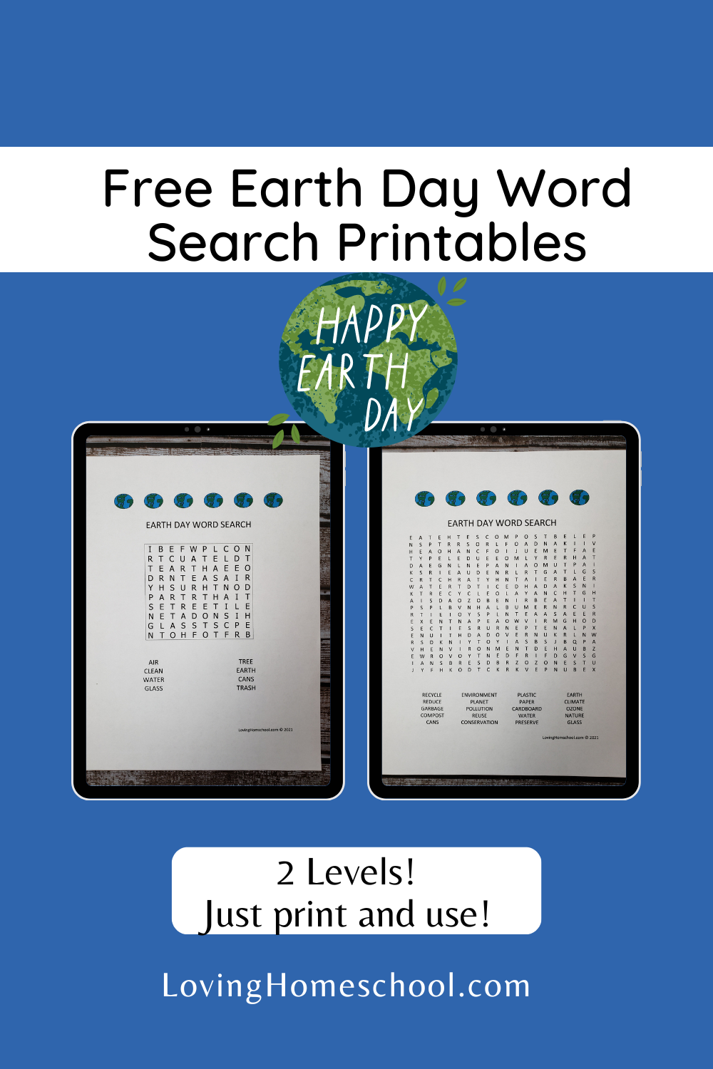 Earth Day Word Search LovingHomeschool Earth Day Word Search LovingHomeschool