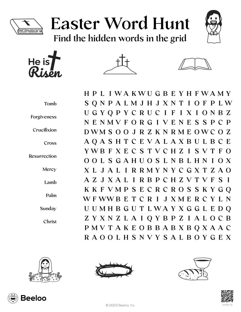 Easter themed Word Searches Beeloo Printable Crafts And Activities For Kids