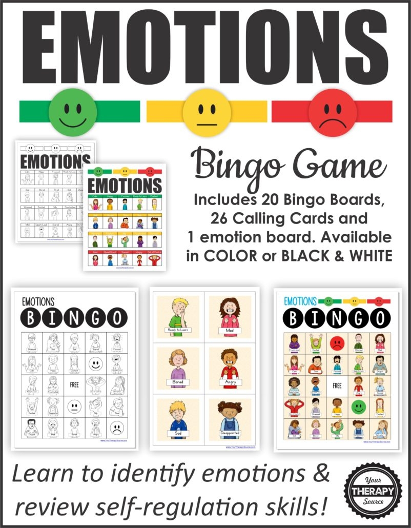 Emotions Word Search And Handwriting Activity Free Printable Your Therapy Source