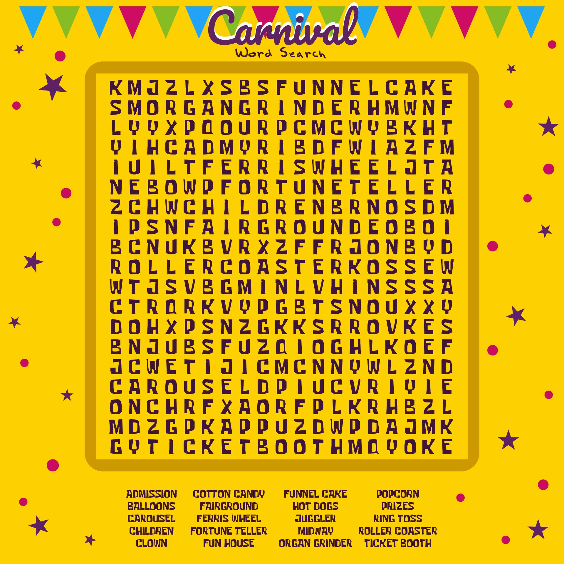 Free Printable Large Word Searches