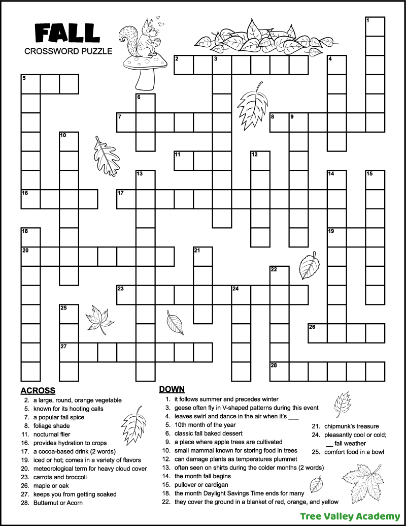 Fall Stakish Word Search Puzzle